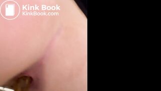 Sexy girl pissing and pooping on toilet - video 2