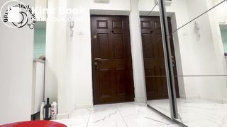 Enema Explosion on mirror