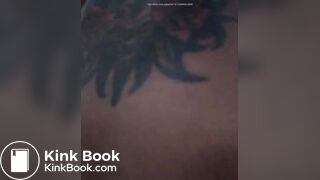 Black ebony blows nose then drops nasty sticky dookie