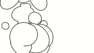 Bunny pants shitting