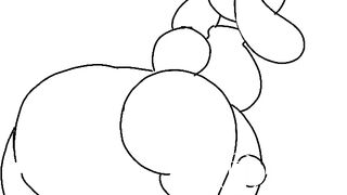 Bunny pants shitting