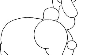 Bunny pants shitting