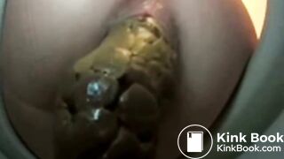 Close up of a woman pooping - video 17