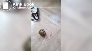 Hard poop while doing squats