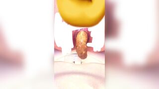 Cute girl poop scene033