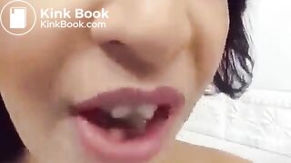 Hot girl shitting and eating it - video 2
