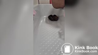 Indian girl poo on her slippers
