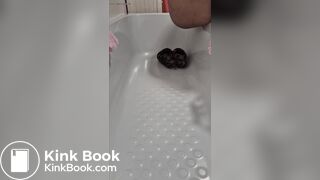 Indian girl poo on her slippers