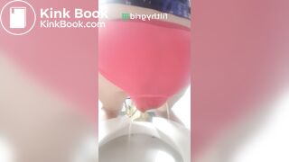 knickers mess over toilet