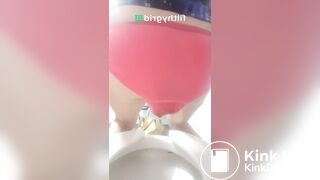 knickers mess over toilet