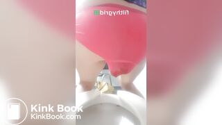 knickers mess over toilet