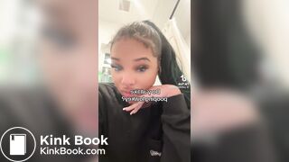 Black girl plops on tik tock