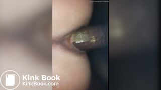 Sujando o pau de bosta