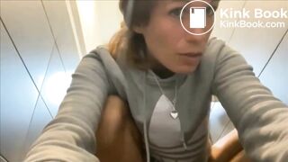 Girl shits in a jar - video 2