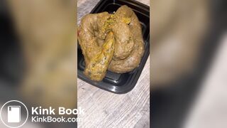 Hot girl making a shit meal - video 5