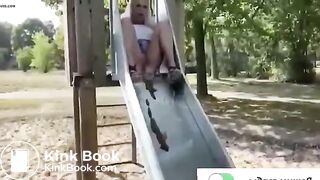 Pooping on sliding