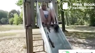 Pooping on sliding