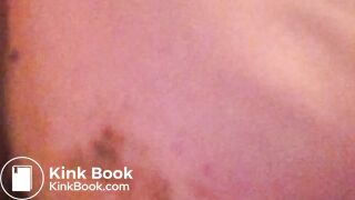 Scat dildo and smearing