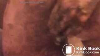 Scat dildo and smearing