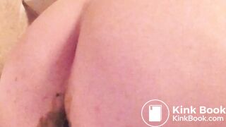 Scat dildo and smearing