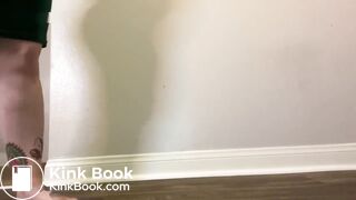 Hot girl making a shit Christmas gift