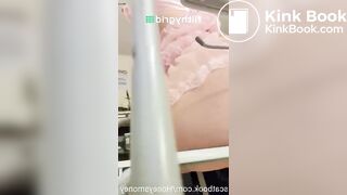 Beautiful blonde pooping - video 3