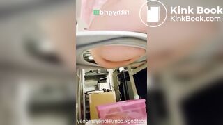 Beautiful blonde pooping - video 3