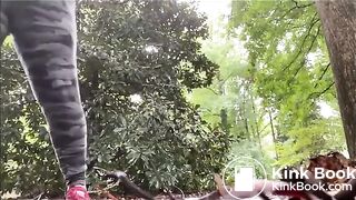 Outdoor poo in the woods..