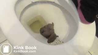 A big pile of shit in the toilet