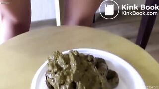 Hot girl making a shit meal - video 4