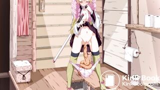 Mitsuri poops her panties over the toilet (Castlage)