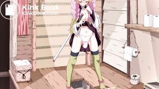 Mitsuri poops her panties over the toilet (Castlage)
