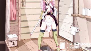 Mitsuri poops her panties over the toilet (Castlage)