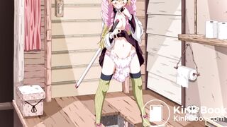 Mitsuri poops her panties over the toilet (Castlage)