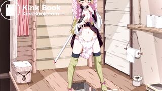 Mitsuri poops her panties over the toilet (Castlage)