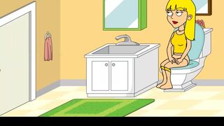 Blonde Girl Pooping In Toilet