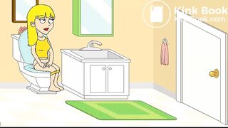 Blonde Girl Pooping In Toilet