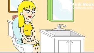 Blonde Girl Pooping In Toilet
