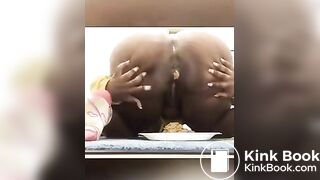Big Black Booty Farting & Shitting
