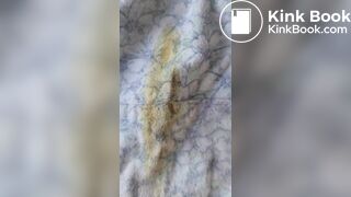 Wife's poop stained panty after work