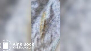 Wife's poop stained panty after work