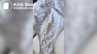 Wife's poop stained panty after work