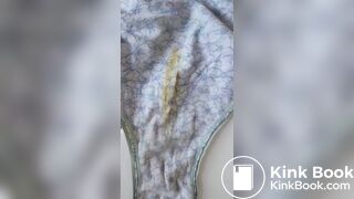 Wife's poop stained panty after work
