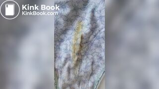 Wife's poop stained panty after work
