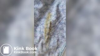 Wife's poop stained panty after work