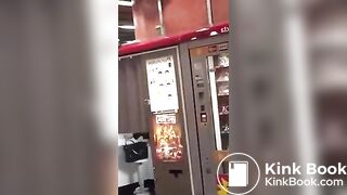 Nasty woman poops in photo booth