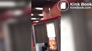 Nasty woman poops in photo booth