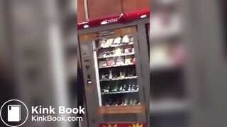 Nasty woman poops in photo booth