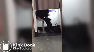 Nasty woman poops in photo booth