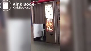 Nasty woman poops in photo booth